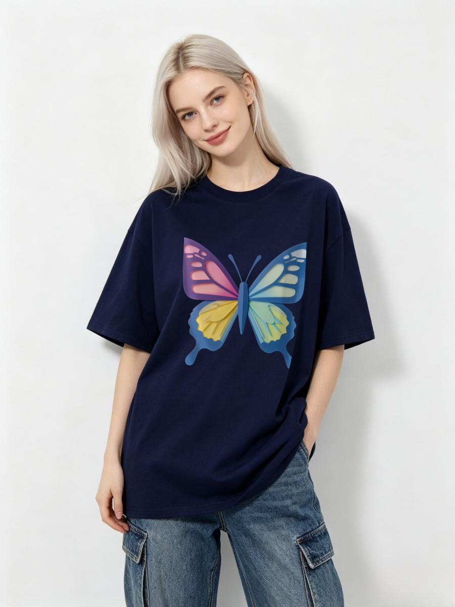 Street Fashion Culture - T Shirts Female Oversized Drop Shoulder