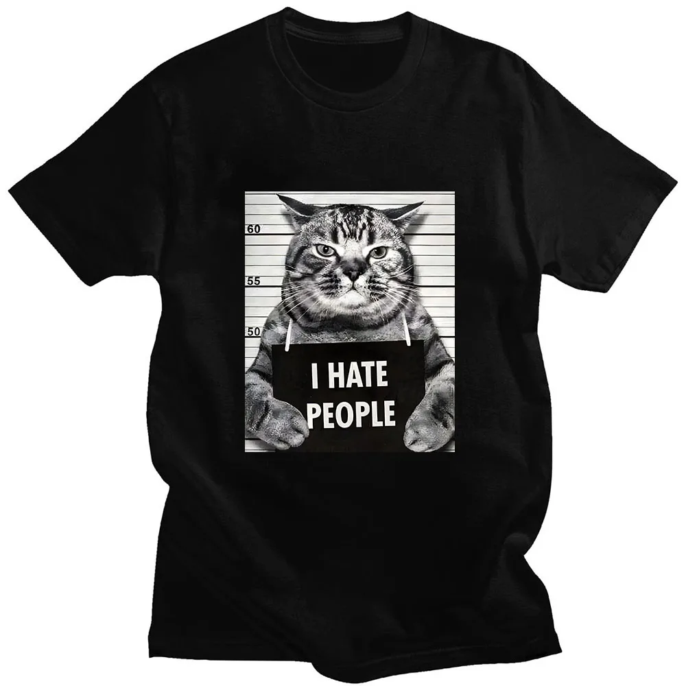 Street Fashion Asian - Asian sizeI Meow Print T-shirt Fun