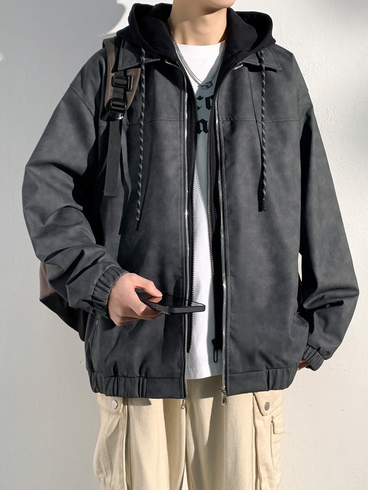 Street Fashion Asian - Mens Jacket Coat Asian Fleeced Lined