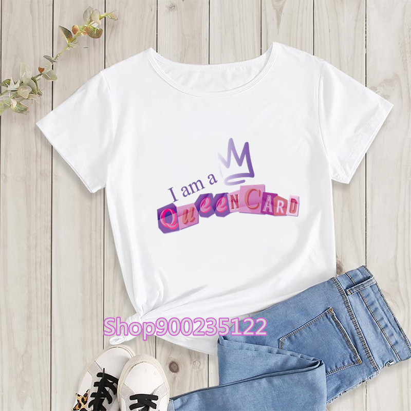 Street Fashion Asian - I'm a Queencard T Shirt Korea