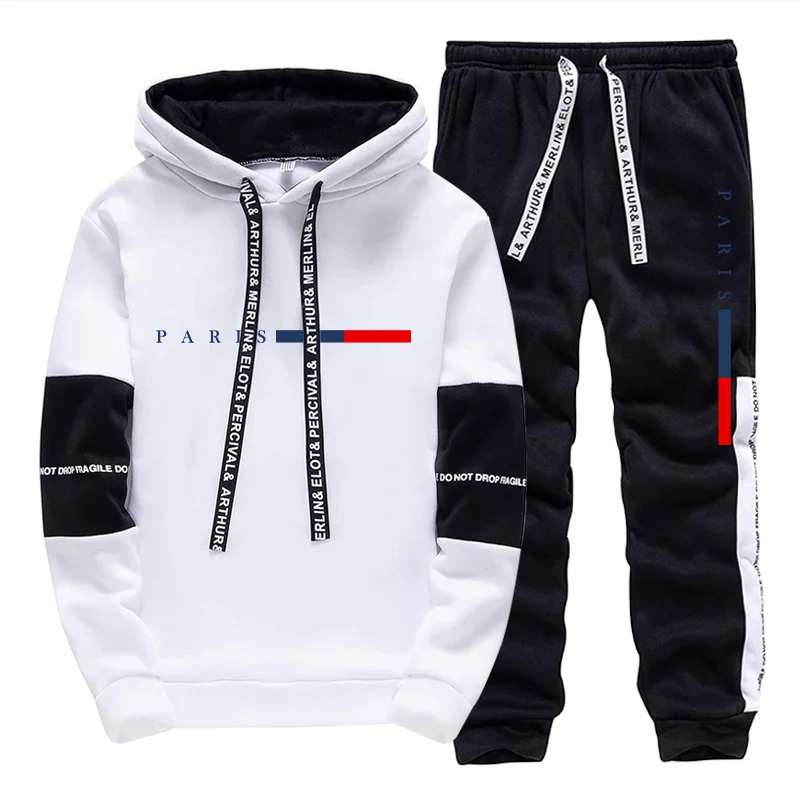Street For Fashion - Men's Set/Hoodie/Pants Paris Fashion Autumn Winter