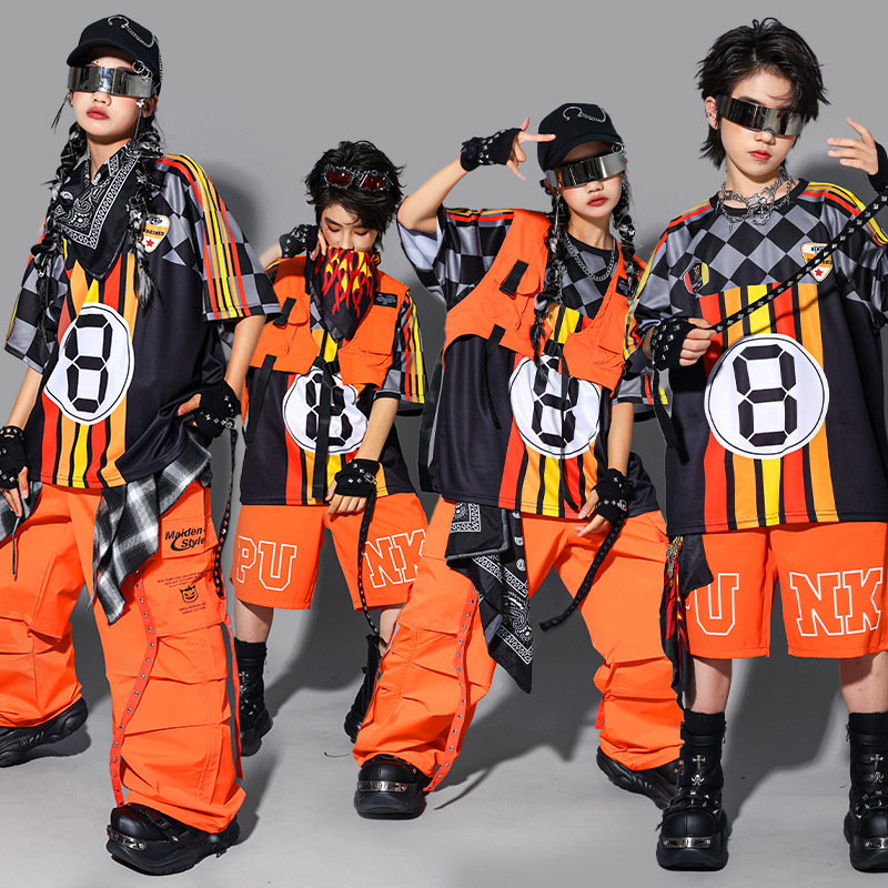 Street Fashion For Boy - Boys Hip Hop Fashion K-pop Striped
