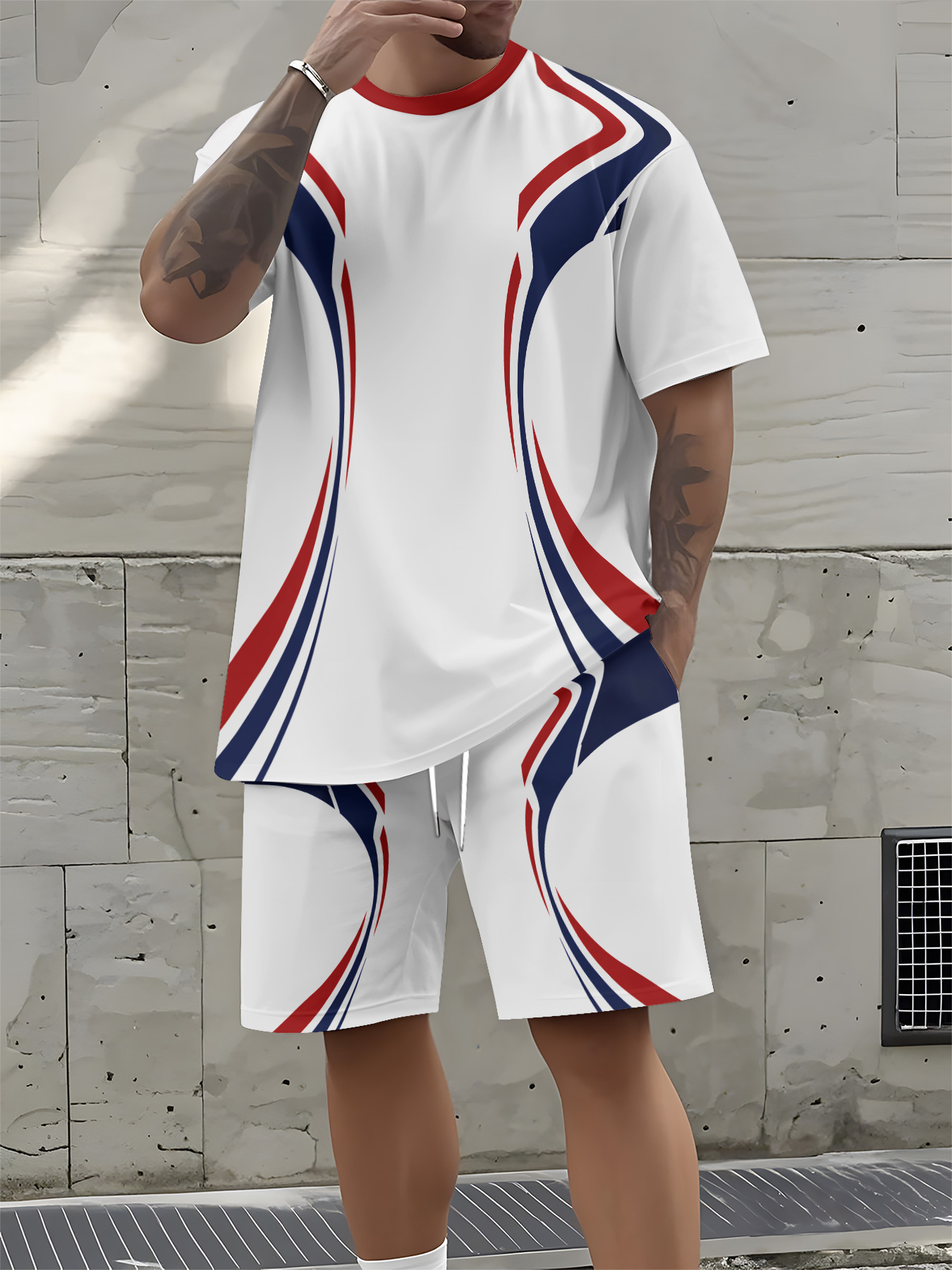 Street Fashion Designers - 2026 Summer New Men's Short-Sleeved Set