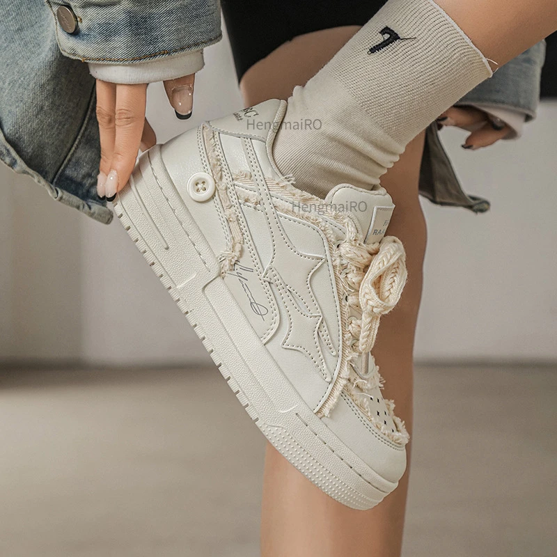 Women Sneakers Man Retro Star  - Street Fashion Couple recension och pris