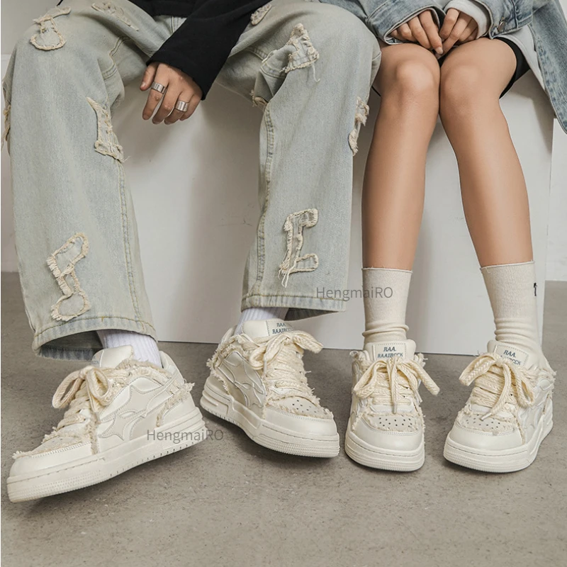 Women Sneakers Man Retro Star  - Street Fashion Couple recension och pris