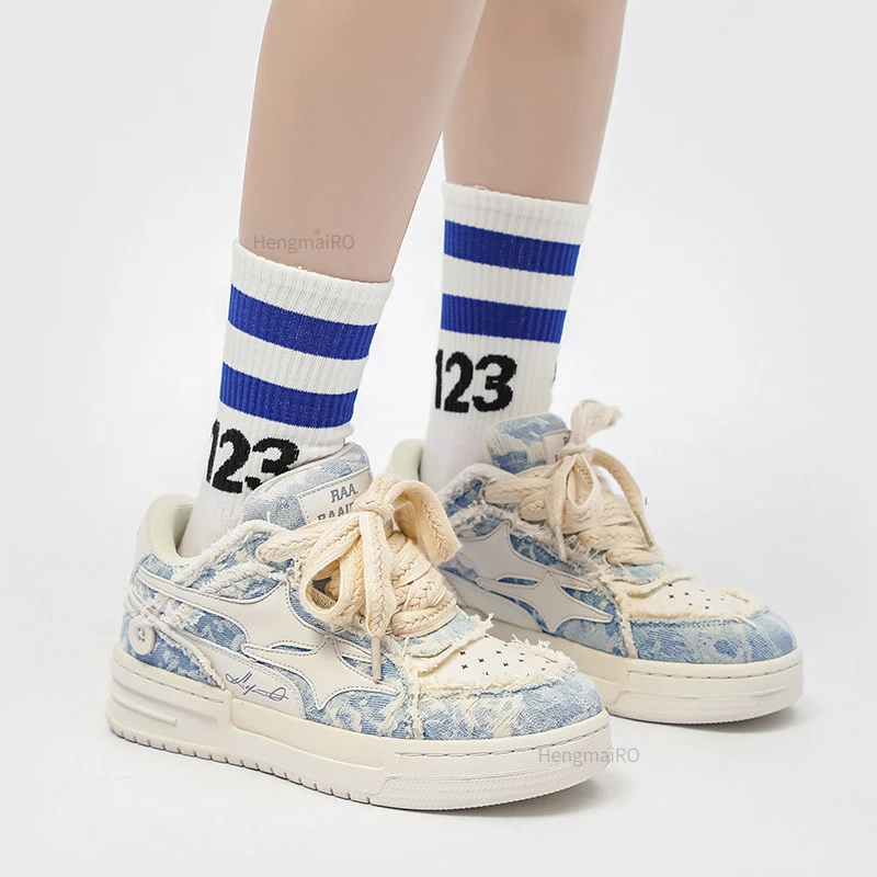 Women Sneakers Man Retro Star  - Street Fashion Couple recension och pris