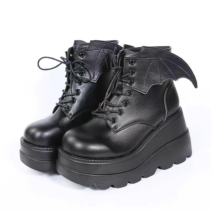 Women's Gothic Bat Wing Platfo - Street Fashion Plus Size recension och pris
