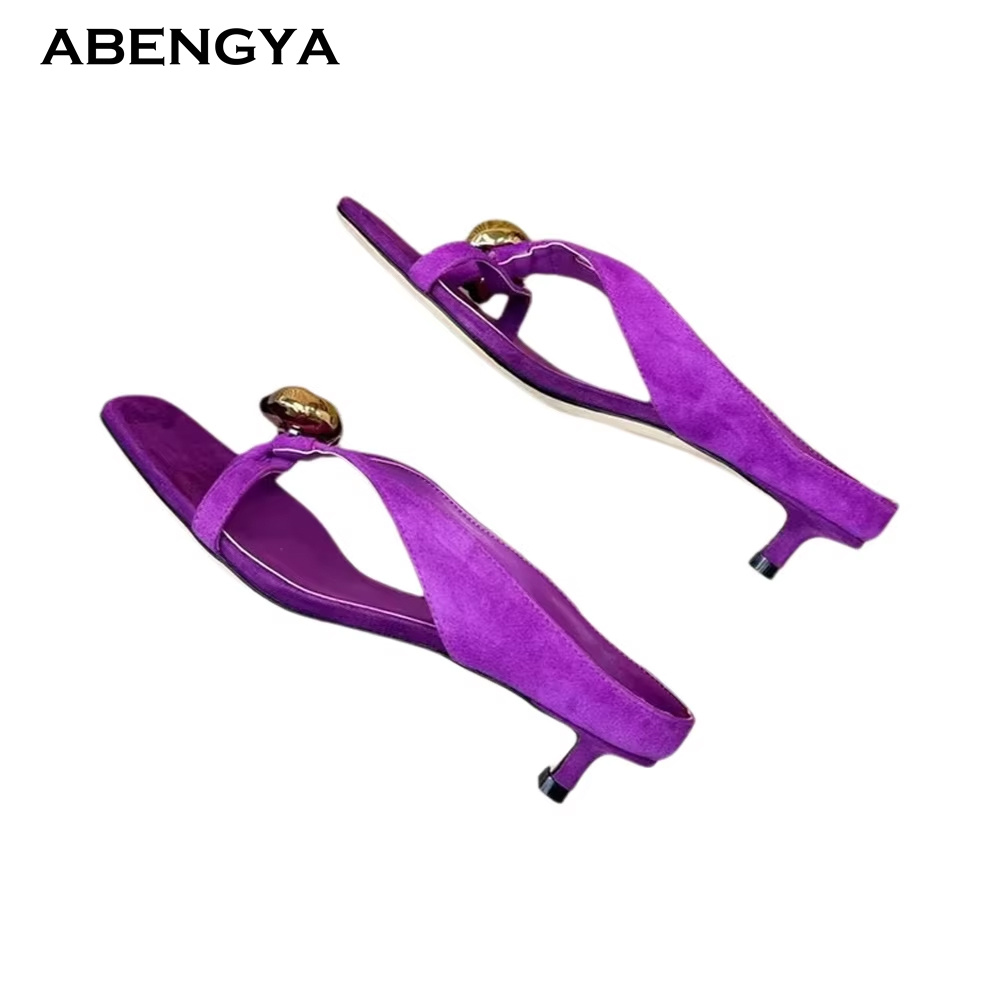 2026 Summer New Suede Slippers - Street Fashion Clothing recension och pris