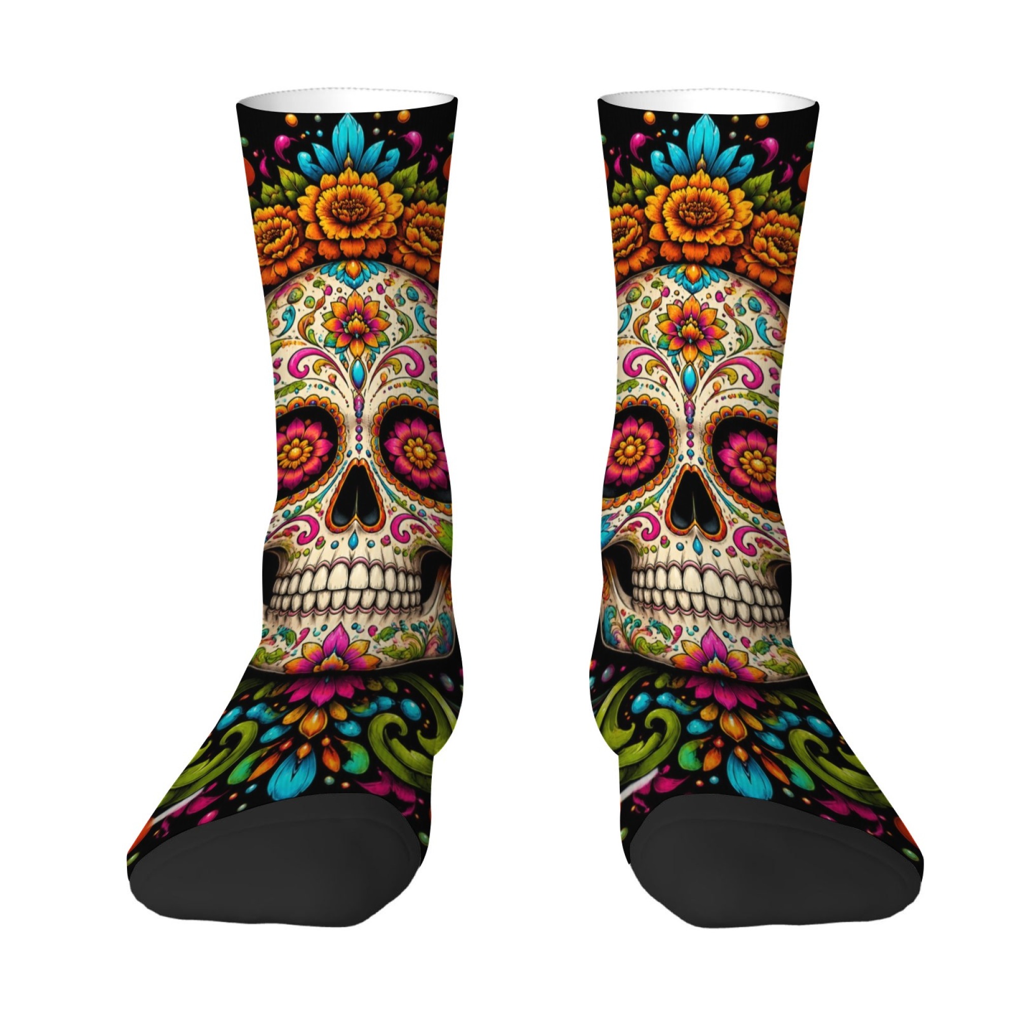 Fun and Novel Floral Skull Pri - Quirky Street Fashion recension och pris