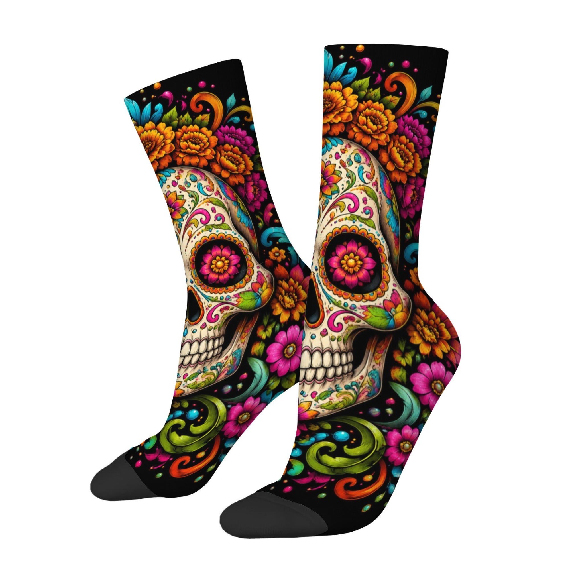 Fun and Novel Floral Skull Pri - Quirky Street Fashion recension och pris