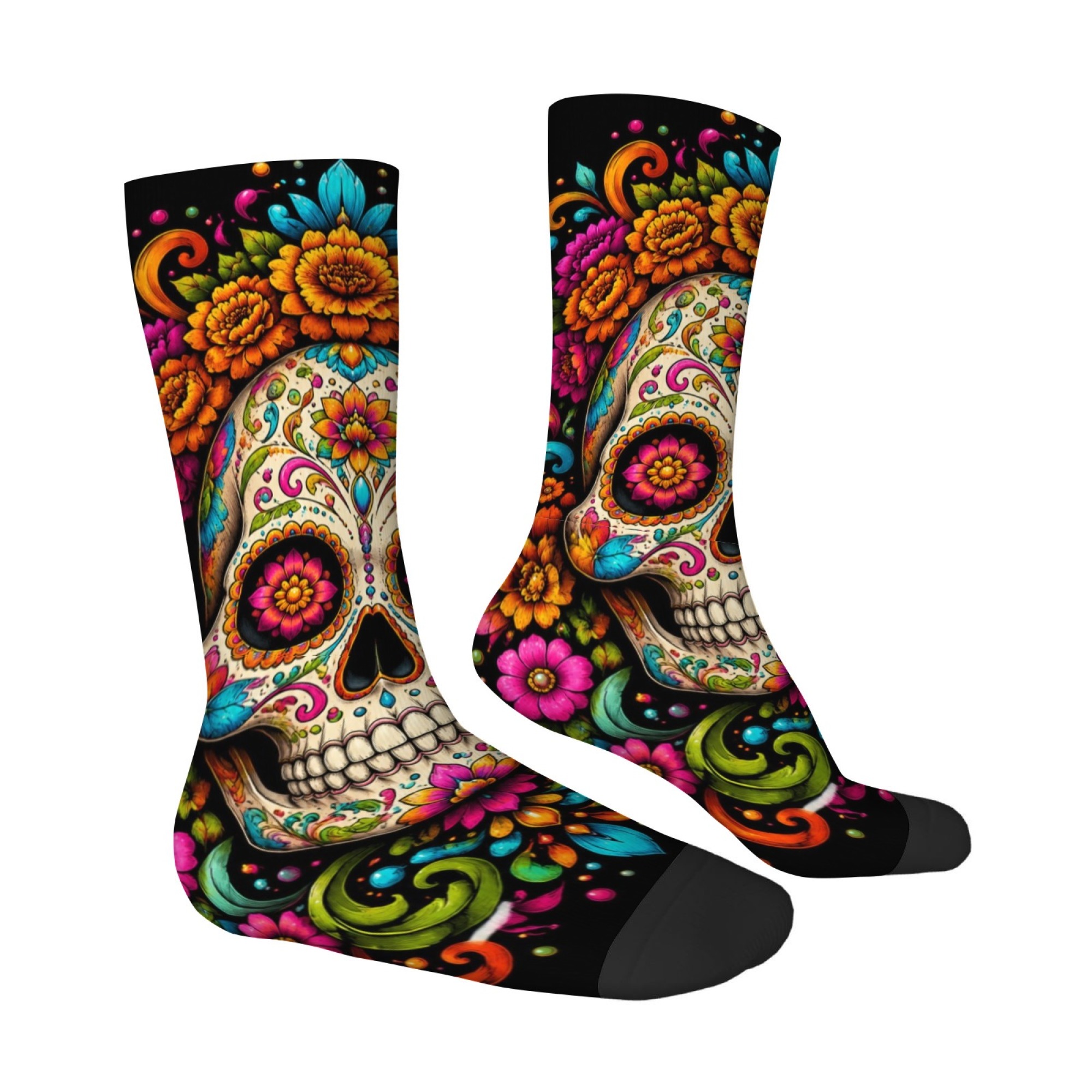 Fun and Novel Floral Skull Pri - Quirky Street Fashion recension och pris