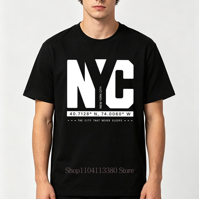Nyc Graphic Print T-shirts for - Street Fashion Nyc recension och pris