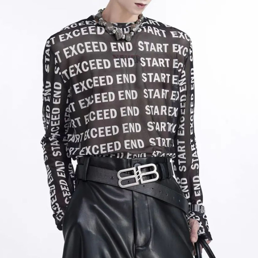 Mens Tops Fashion Letter Print - Street Fashion For Boy recension och pris