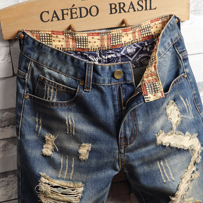 Ripped Hip-hop Denim Shorts Me - Street Fashion Dance recension och pris