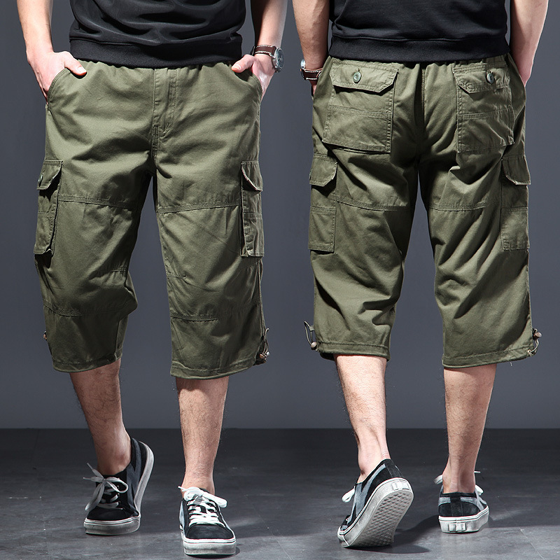 Men's Cotton 3/4 Pants Loose P - Street Fashion Plus Size recension och pris
