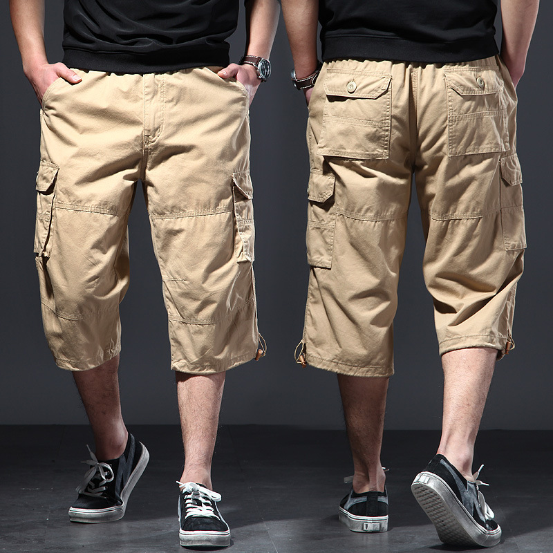 Men's Cotton 3/4 Pants Loose P - Street Fashion Plus Size recension och pris