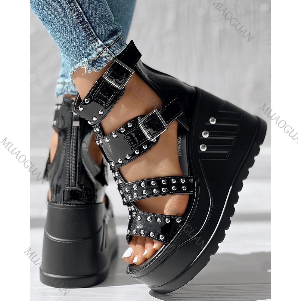 Fashion Women Peep Toe Black S - Street Fashion Styles recension och pris