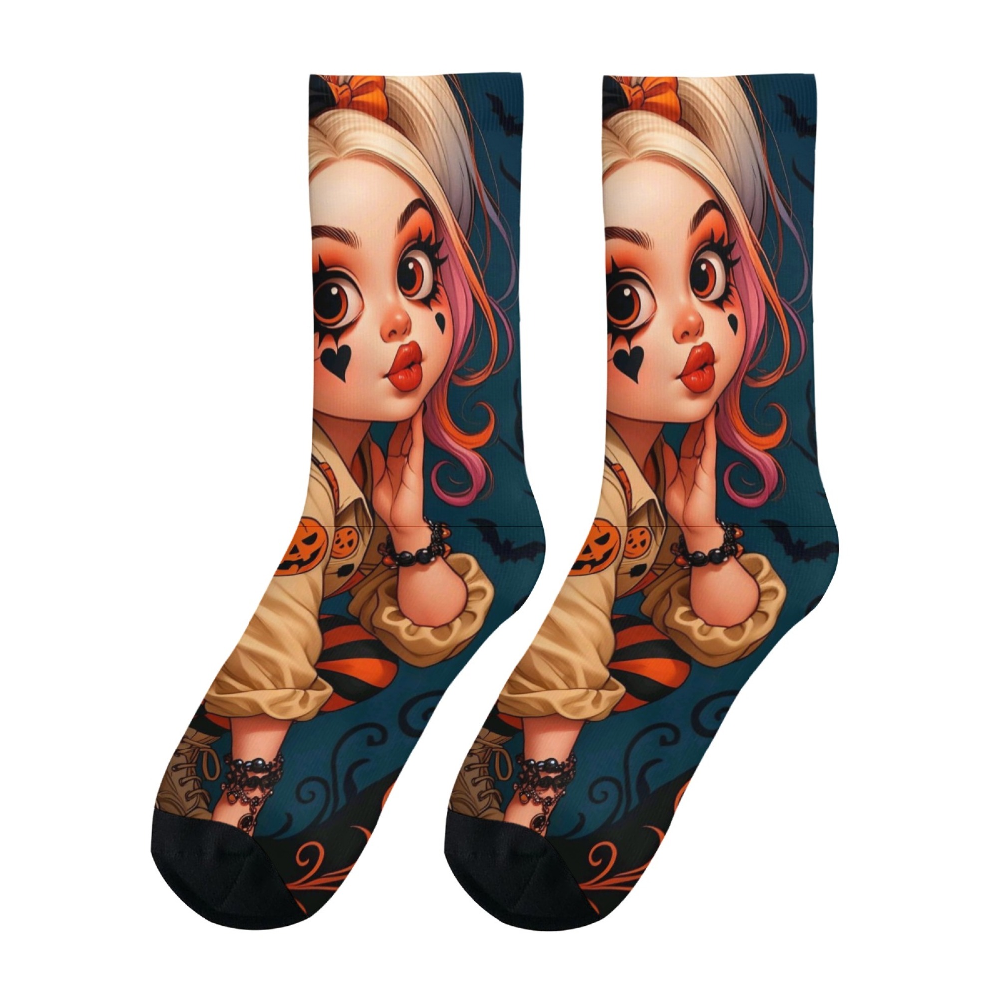 Cartoon Twin-tailed Girl Print - Quirky Street Fashion recension och pris
