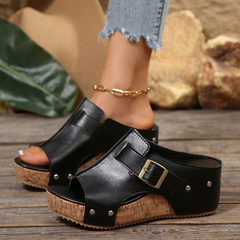 Cork Wedge Sandals Womens Plus - Street Fashion Plus Size recension och pris