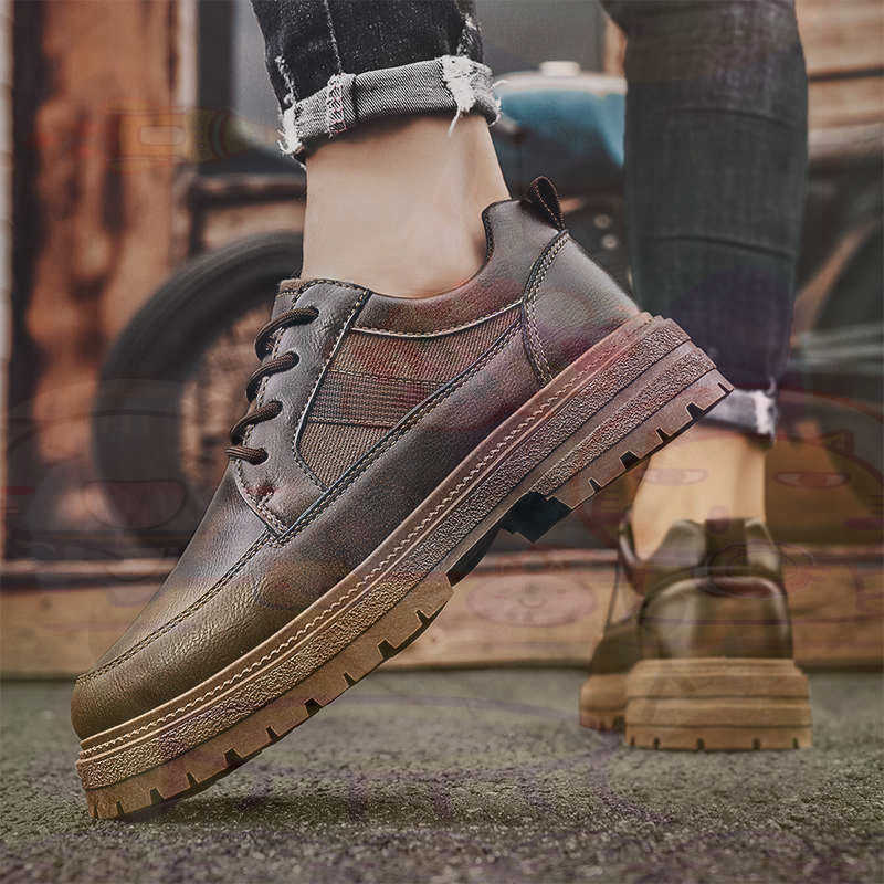 Dark Natural Leather Fashion T - Street Fashion Asian recension och pris