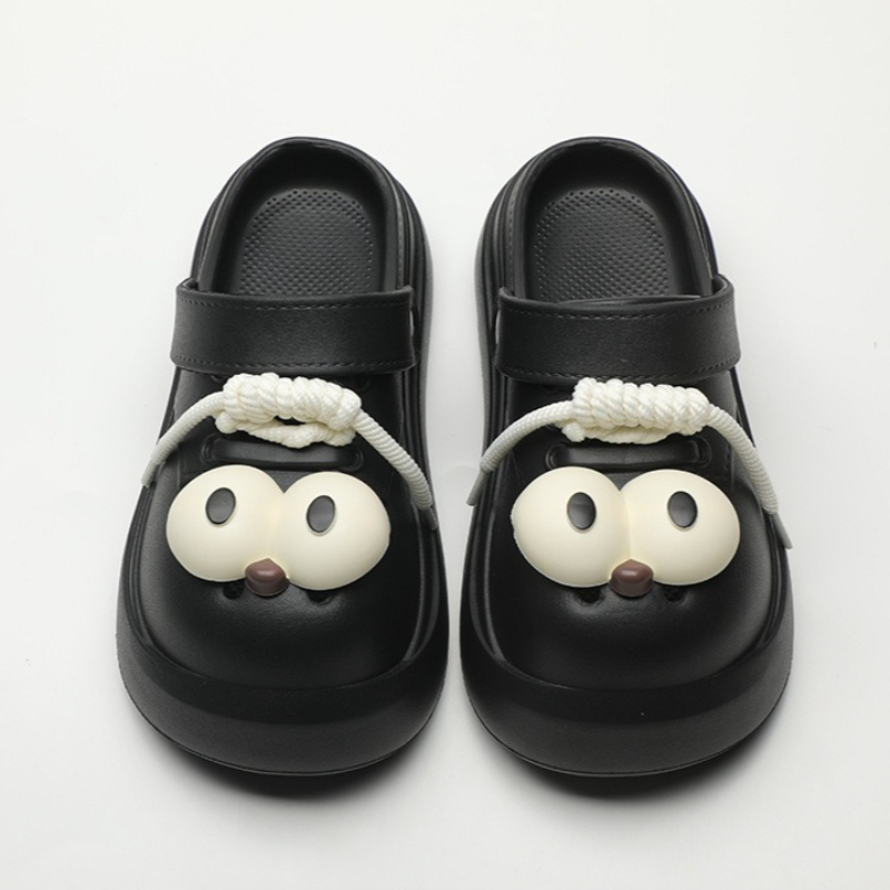 Cute DIY Big Eyes Fashion Clog - Street Fashion Girl recension och pris