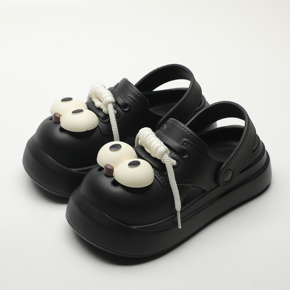 Cute DIY Big Eyes Fashion Clog - Street Fashion Girl recension och pris