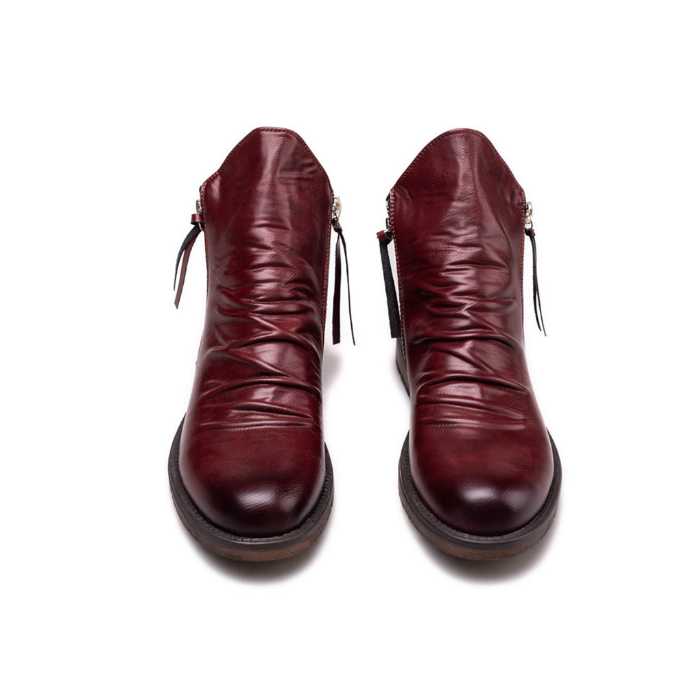 2026 Men's Genuine Leather Vin - Street Fashion Plus Size recension och pris