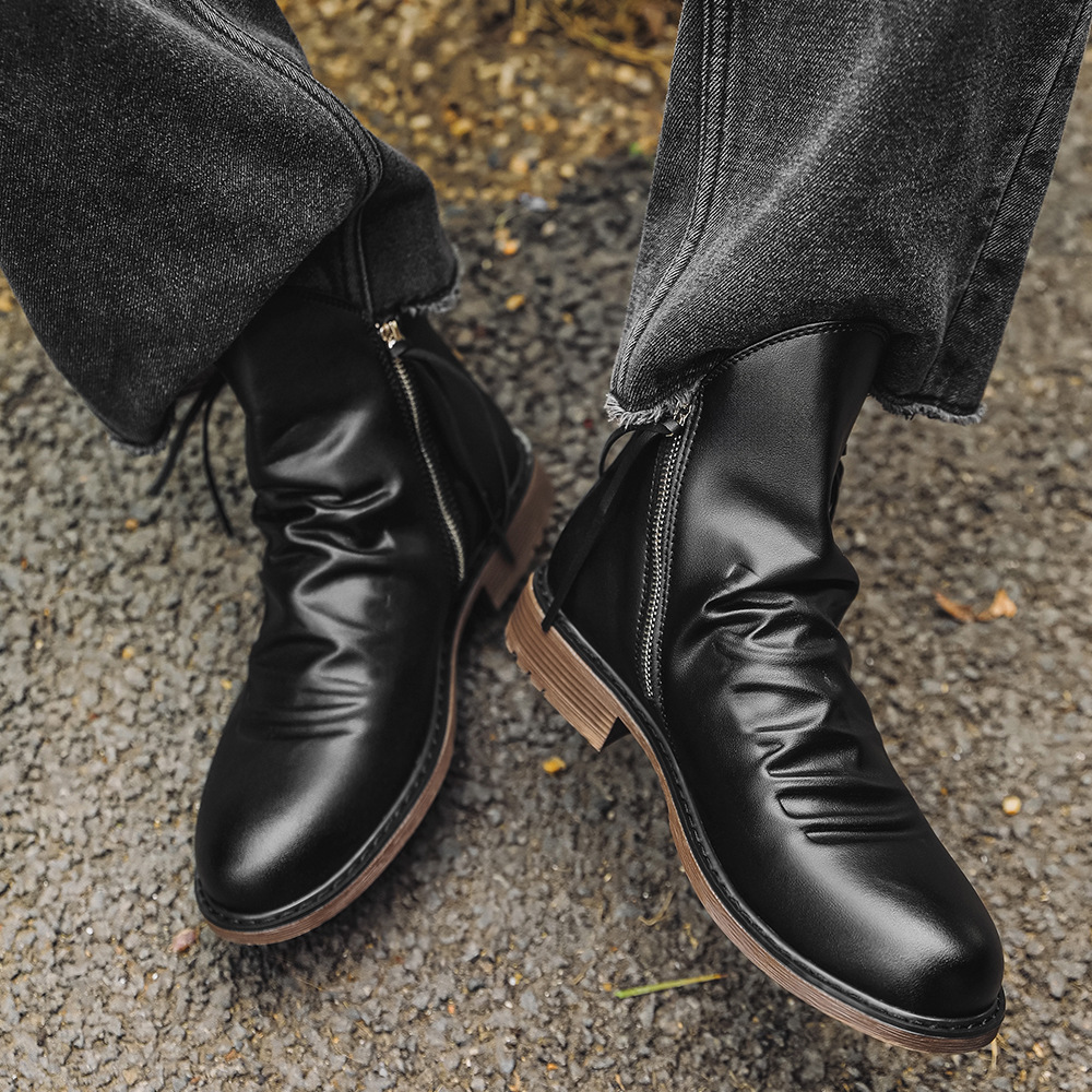 2026 Men's Genuine Leather Vin - Street Fashion Plus Size recension och pris