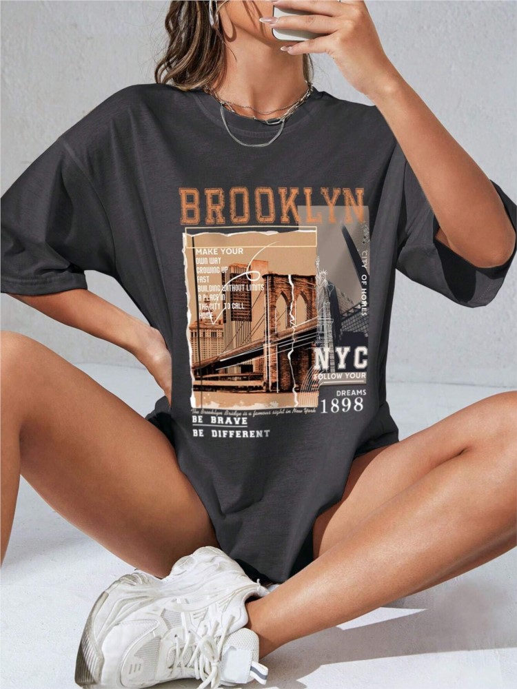 Spring Woman Cotton T-Shirts L - Street Fashion Nyc recension och pris