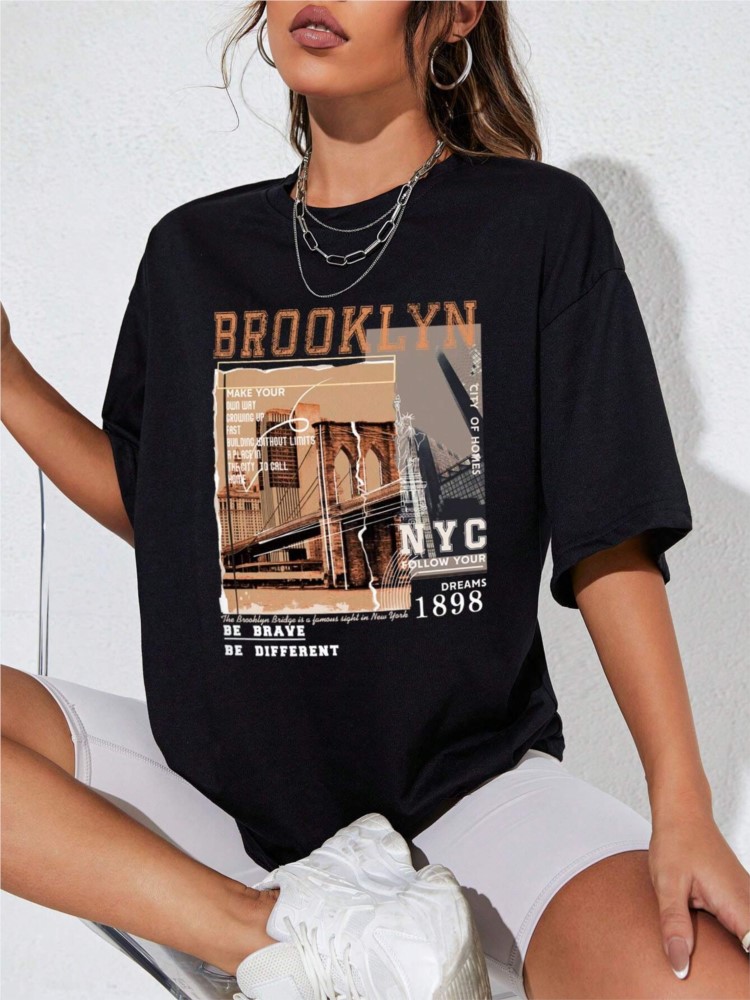 Spring Woman Cotton T-Shirts L - Street Fashion Nyc recension och pris