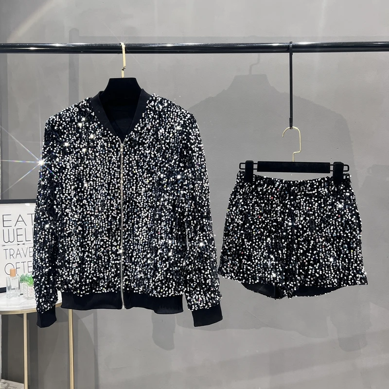 Premium Sequined Coat Women's  - Street Fashion Jacket recension och pris