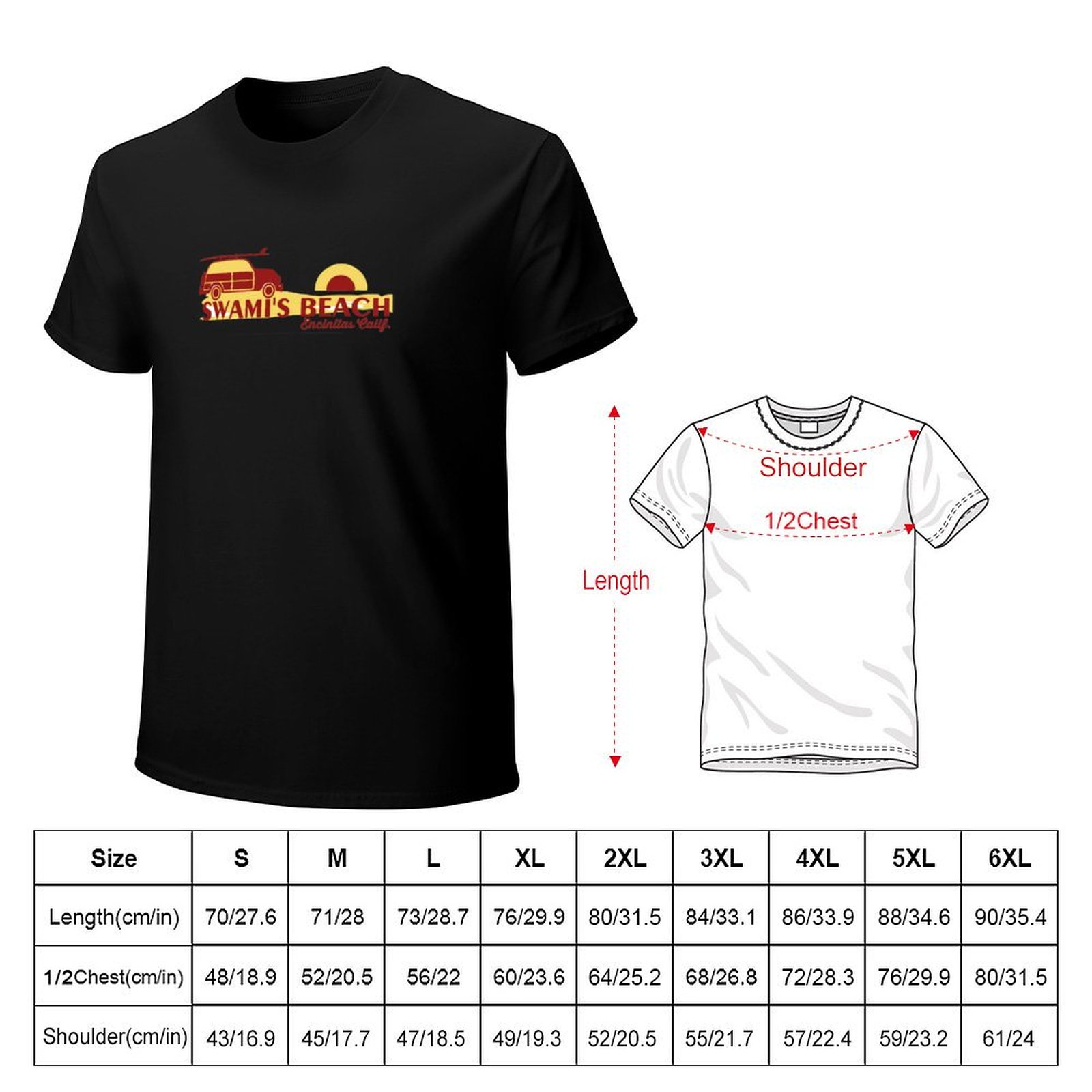 Swami's Beach - California. T- - Street Fashion California recension och pris