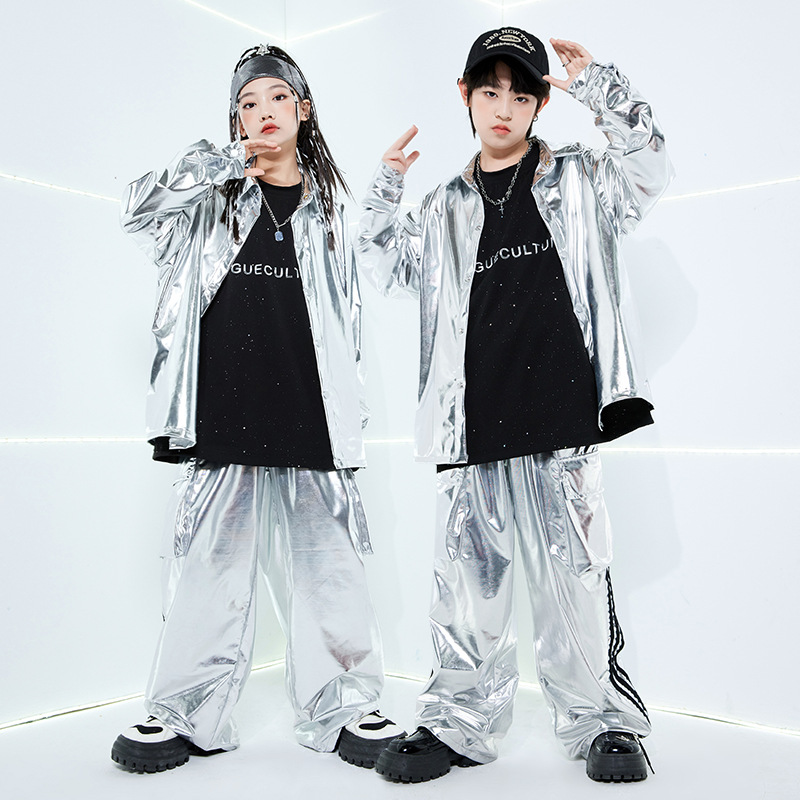 Boys Hip Hop Cool Silver Jacke - Street Fashion For Boy recension och pris