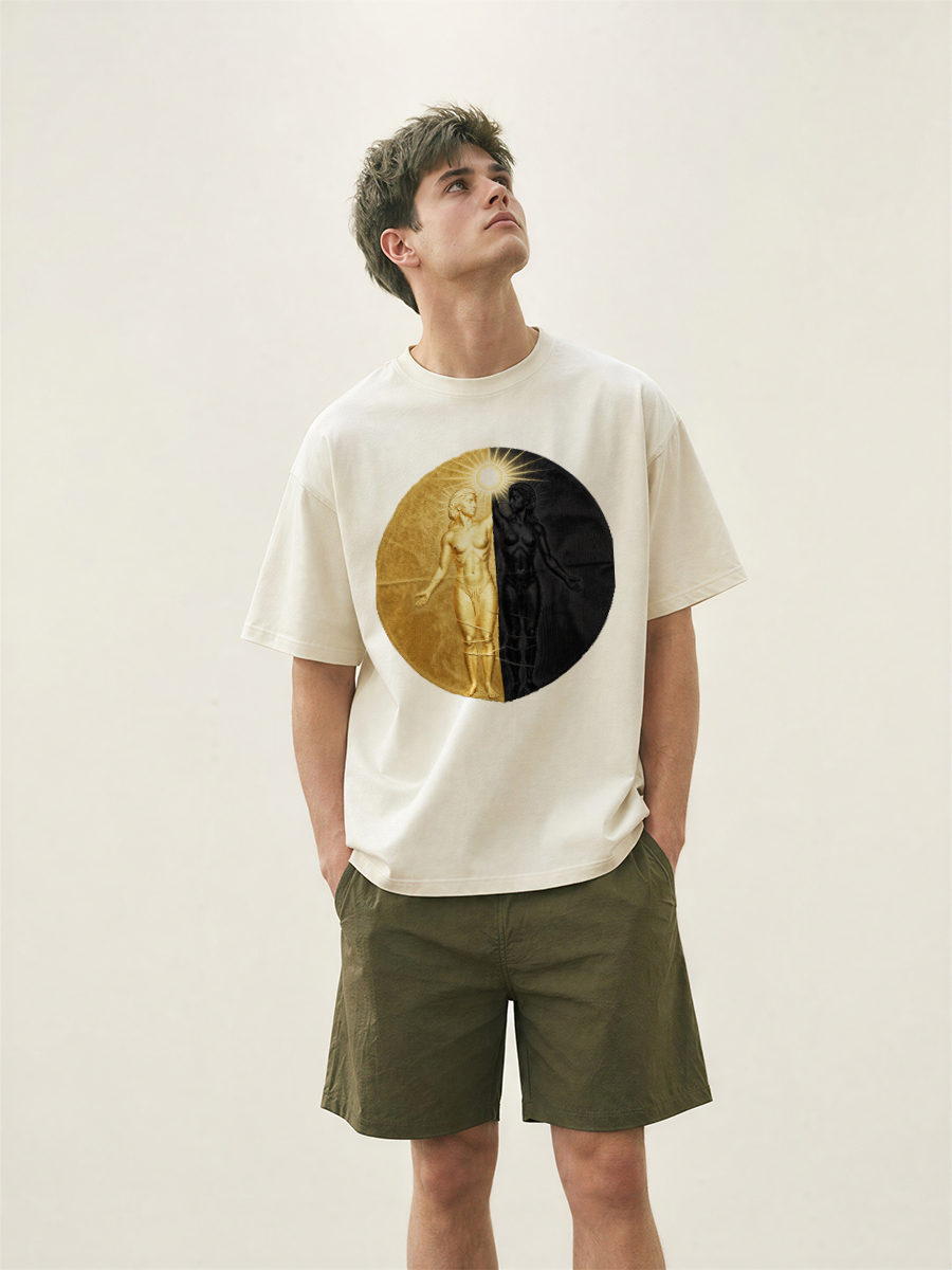 T Shirts Men Bamboo Plant Prin - Street Fashion Asian recension och pris