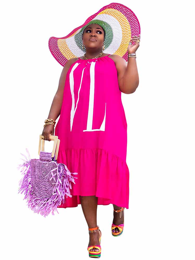 Women Casual Summer Dress Slee - Street Fashion Plus Size recension och pris