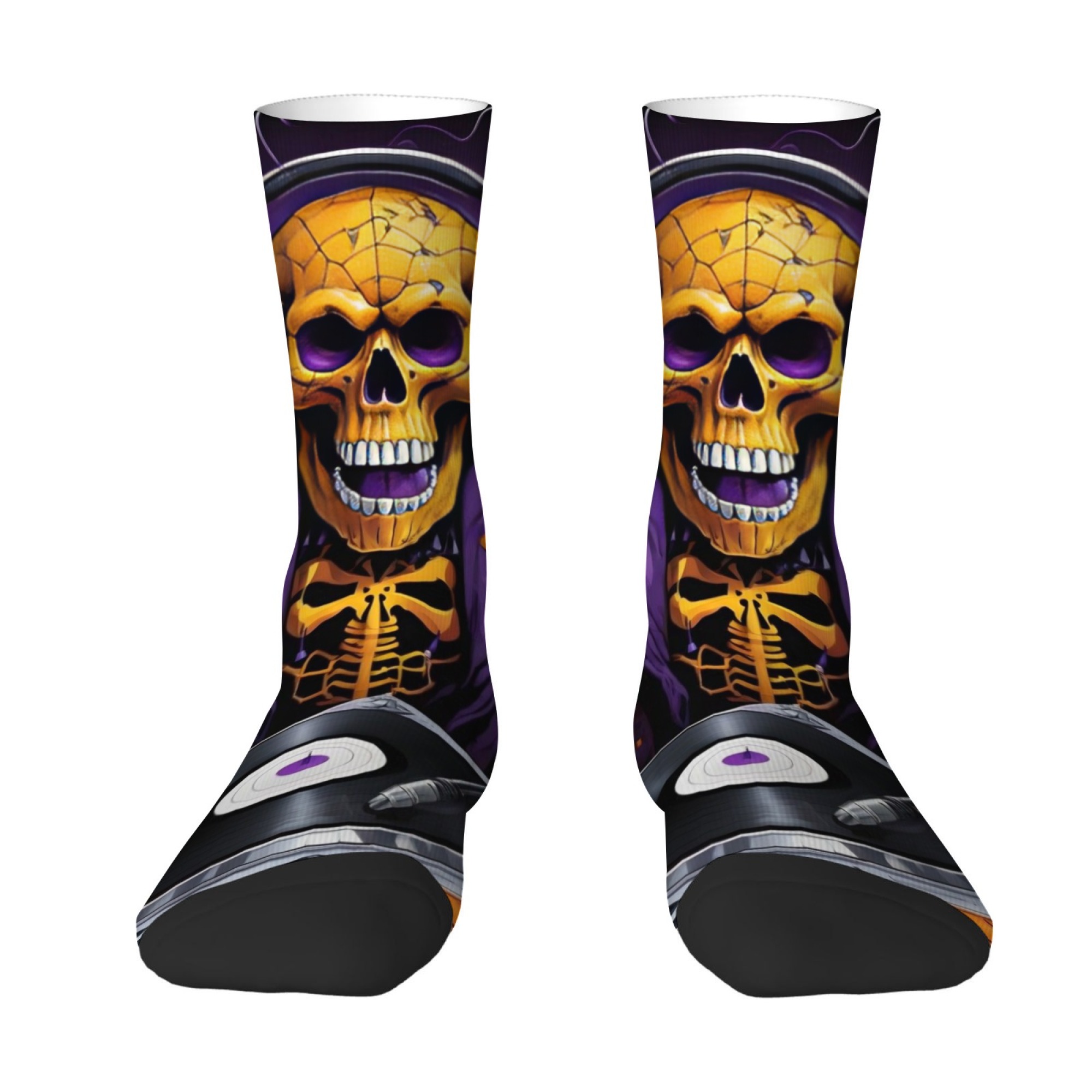 Gothic Skull Print Men's Socks - Quirky Street Fashion recension och pris