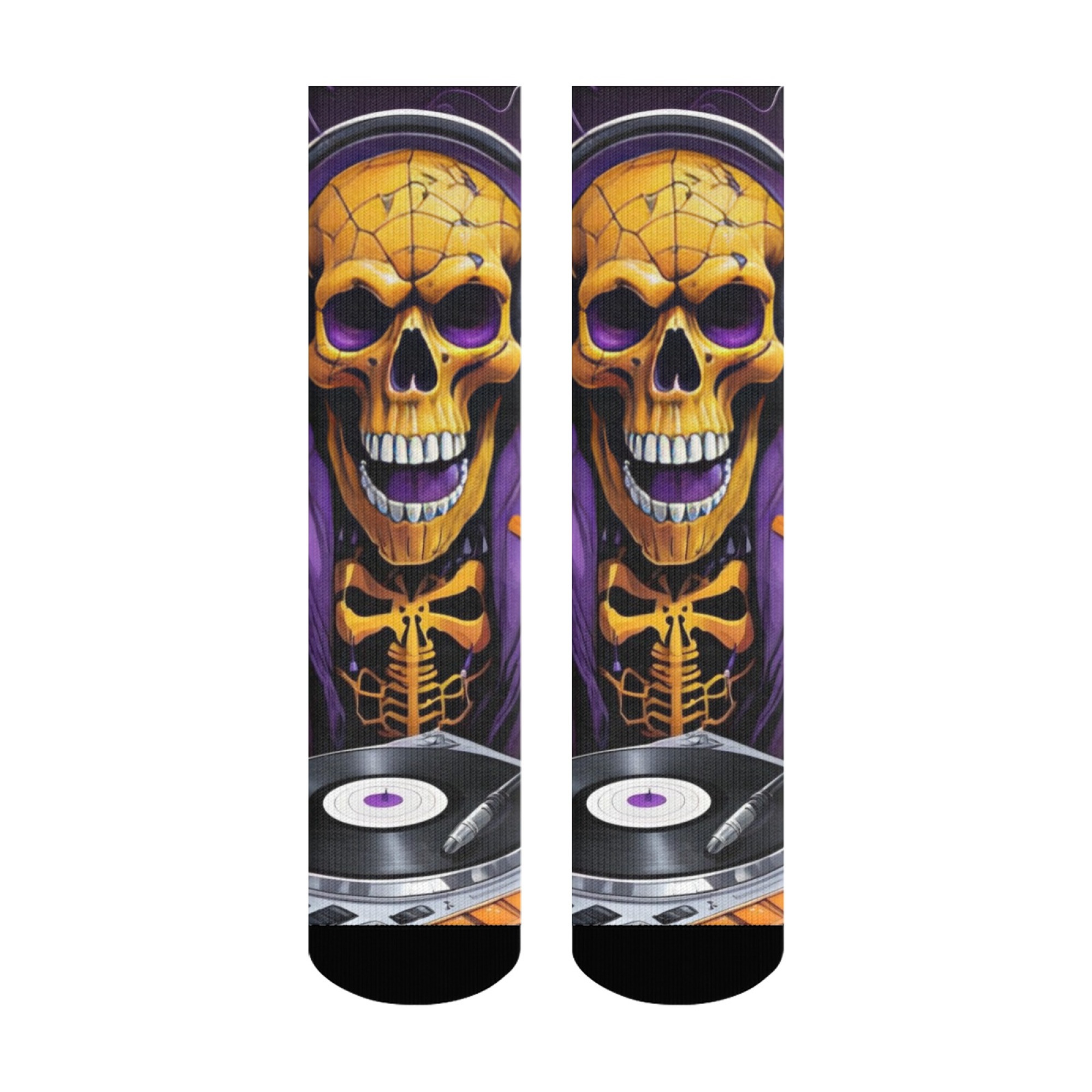 Gothic Skull Print Men's Socks - Quirky Street Fashion recension och pris