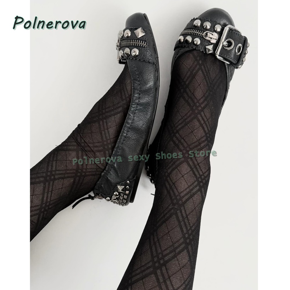 Rivet Belt Buckle Mary Jane Sh - Street Fashion Styles recension och pris
