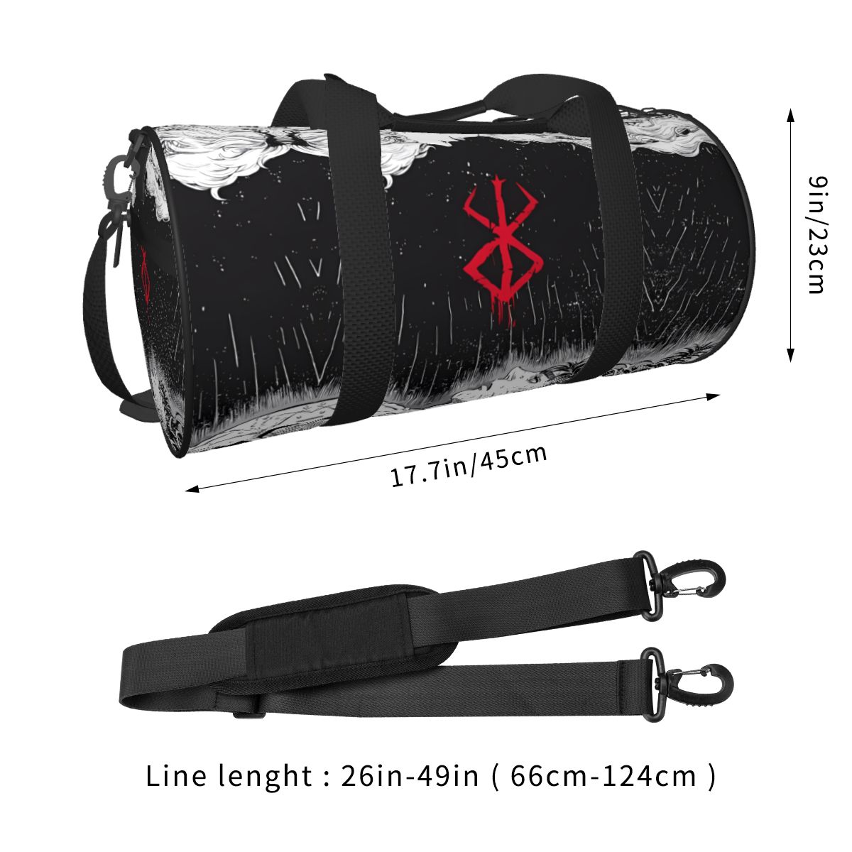 Japan Anime Bereserk Gym Bag F - Street Fashion Couple recension och pris