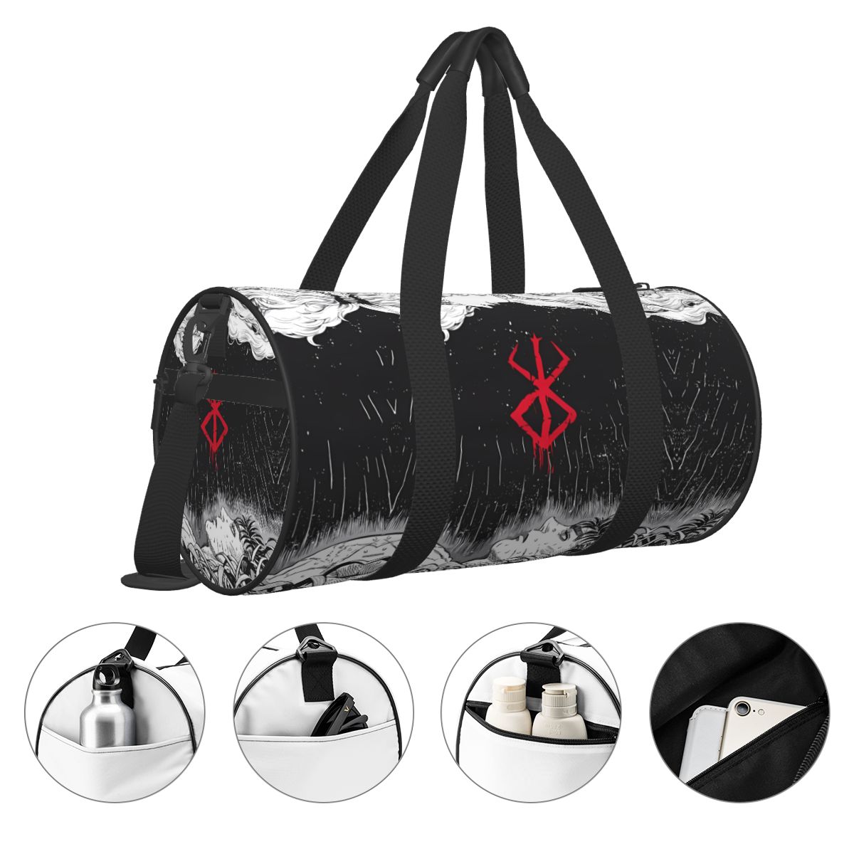 Japan Anime Bereserk Gym Bag F - Street Fashion Couple recension och pris