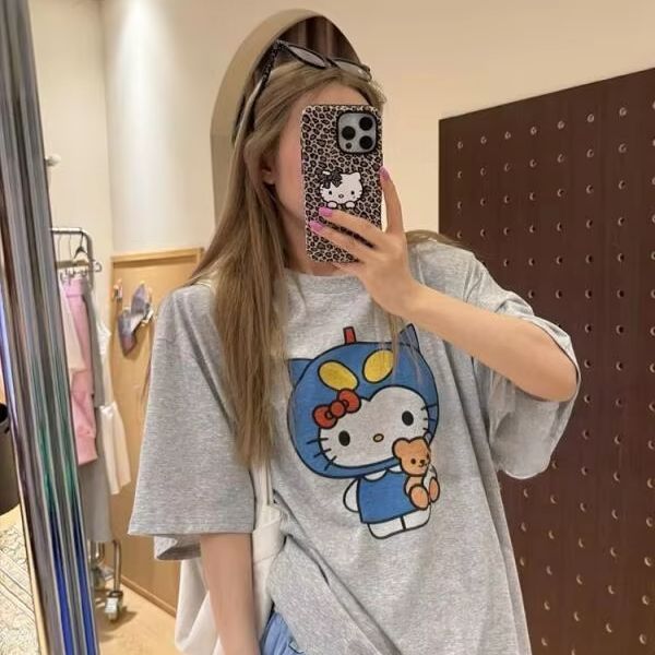 Short Sleeved Hello Kitty Prin - Street For Fashion recension och pris
