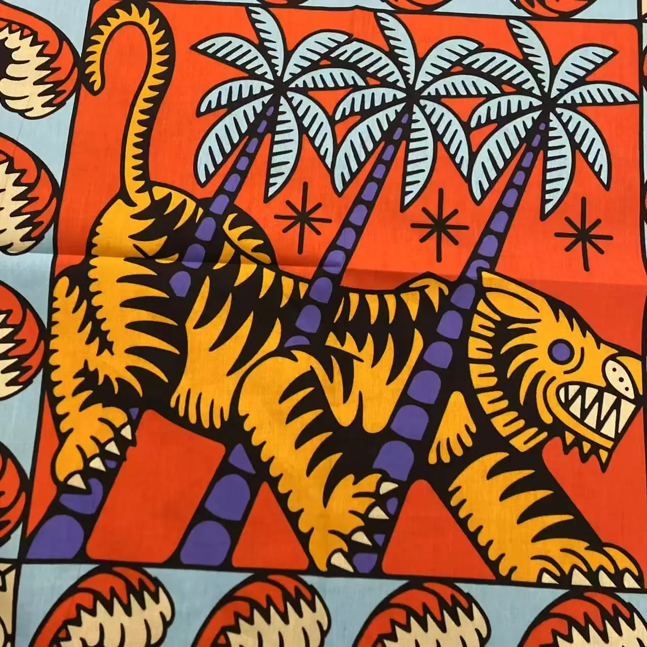 Digital Printed Retro Bandana  - Street Fashion Dance recension och pris