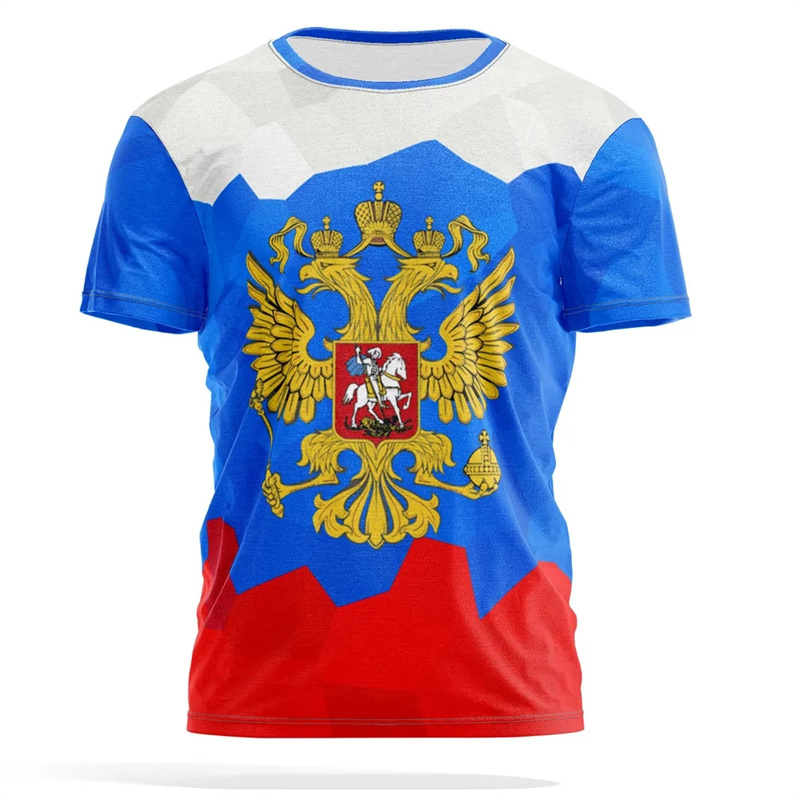 Russian Emblem Print T-shirt M - Street Fashion Russia recension och pris