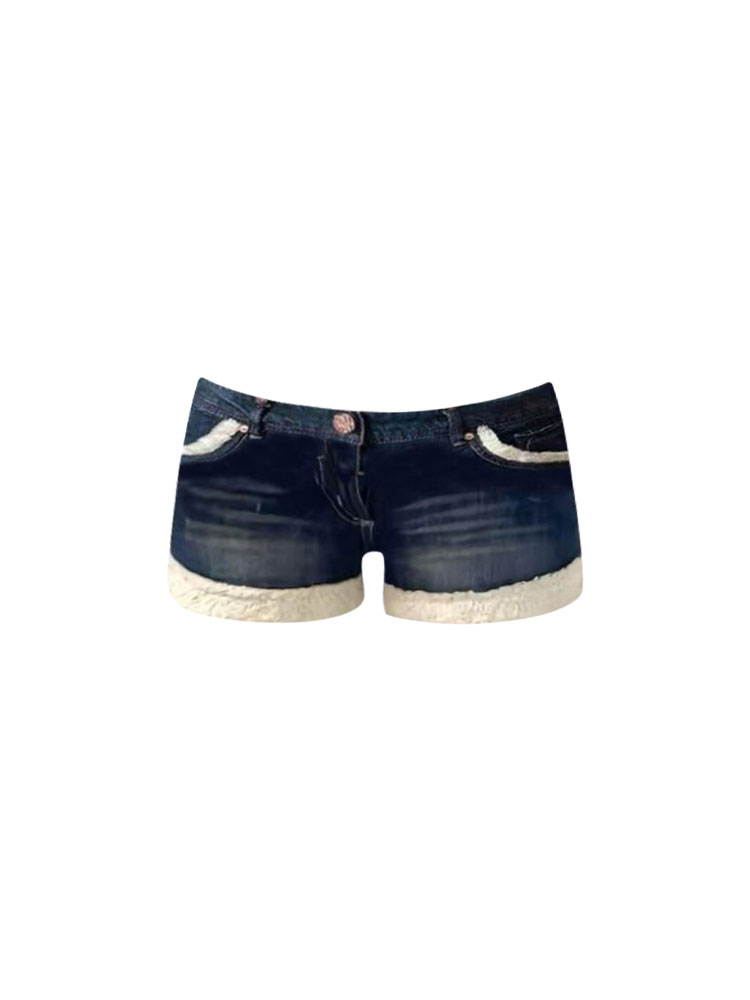 Low Waist Bootcut Denim Shorts - Street Fashion Girl recension och pris