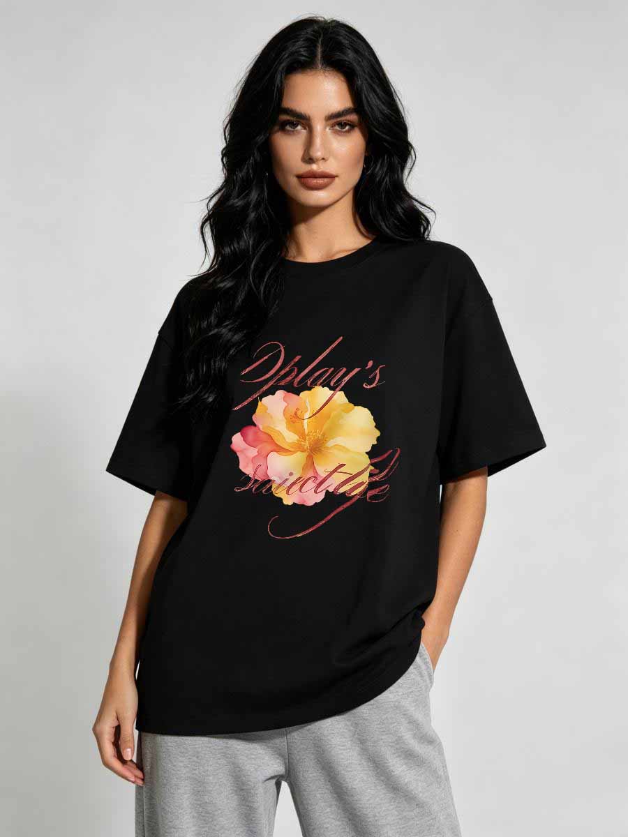 T-Shirts Korea Wind Women Cott - Street Fashion Asian recension och pris