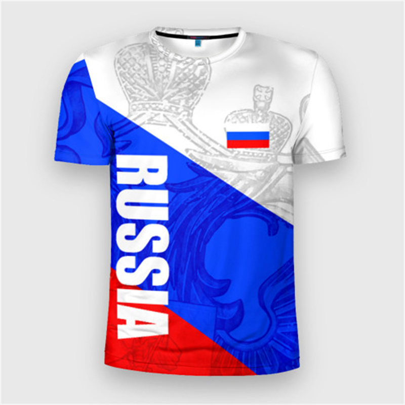 Fashion Russia Flag Badge T-sh - Street Fashion Russia recension och pris